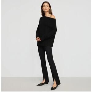 NEW Modern Citizen Front Split Stretch Ponte Pants Black 1X Work Career Modern